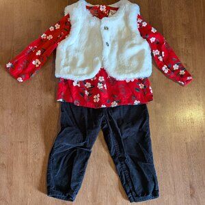 Carter's 3-Piece 12M Girls Outfit